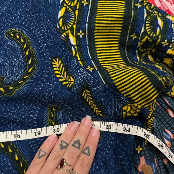 Blue and yellow Ankara dress L - Picture 3 of 3